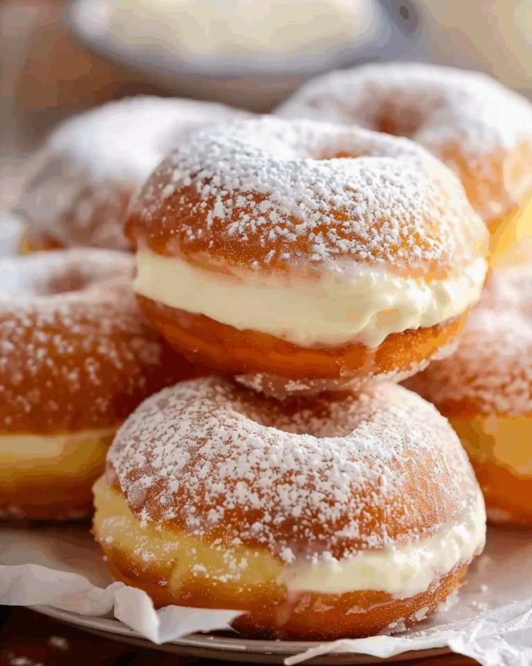 Bavarian Cream Donuts