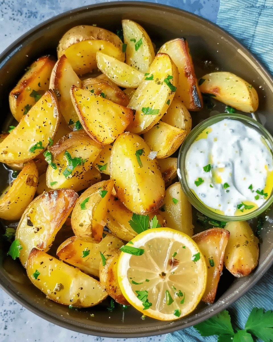 Greek Lemon Potatoes