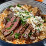 Steak Queso Rice