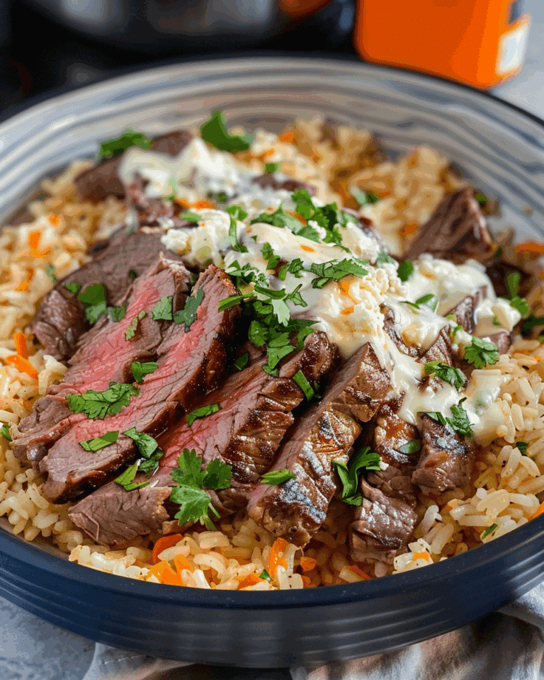 Steak Queso Rice