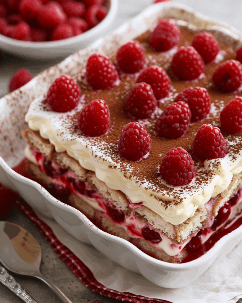 Raspberry Tiramisu
