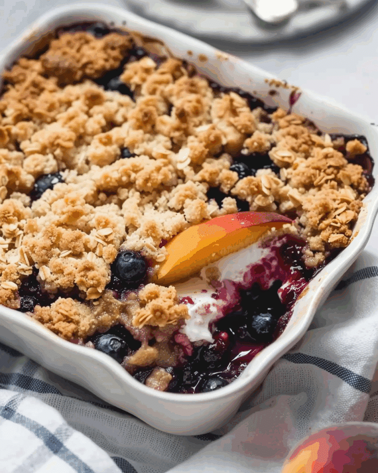 Blueberry Peach Crumble