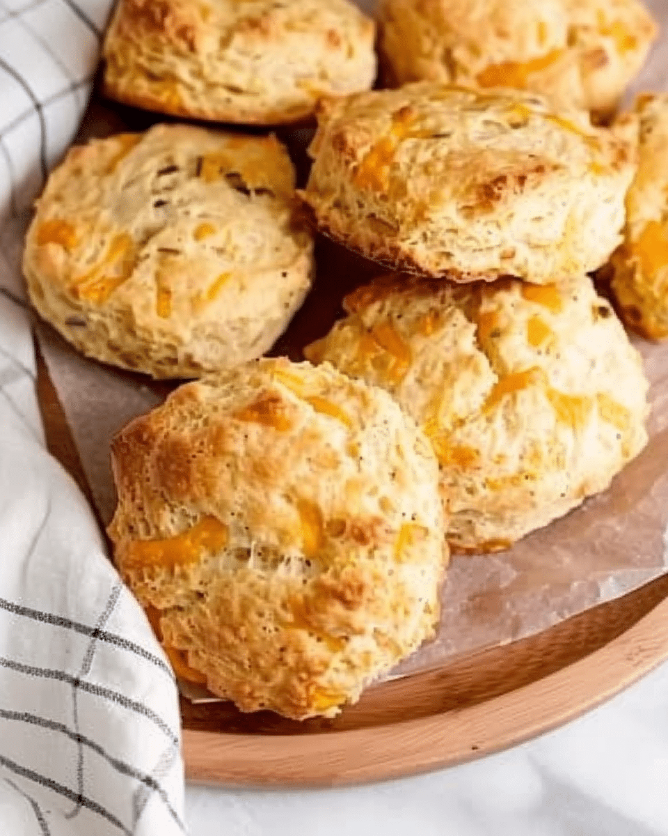 Sourdough Greek Yogurt Cheddar Biscuits