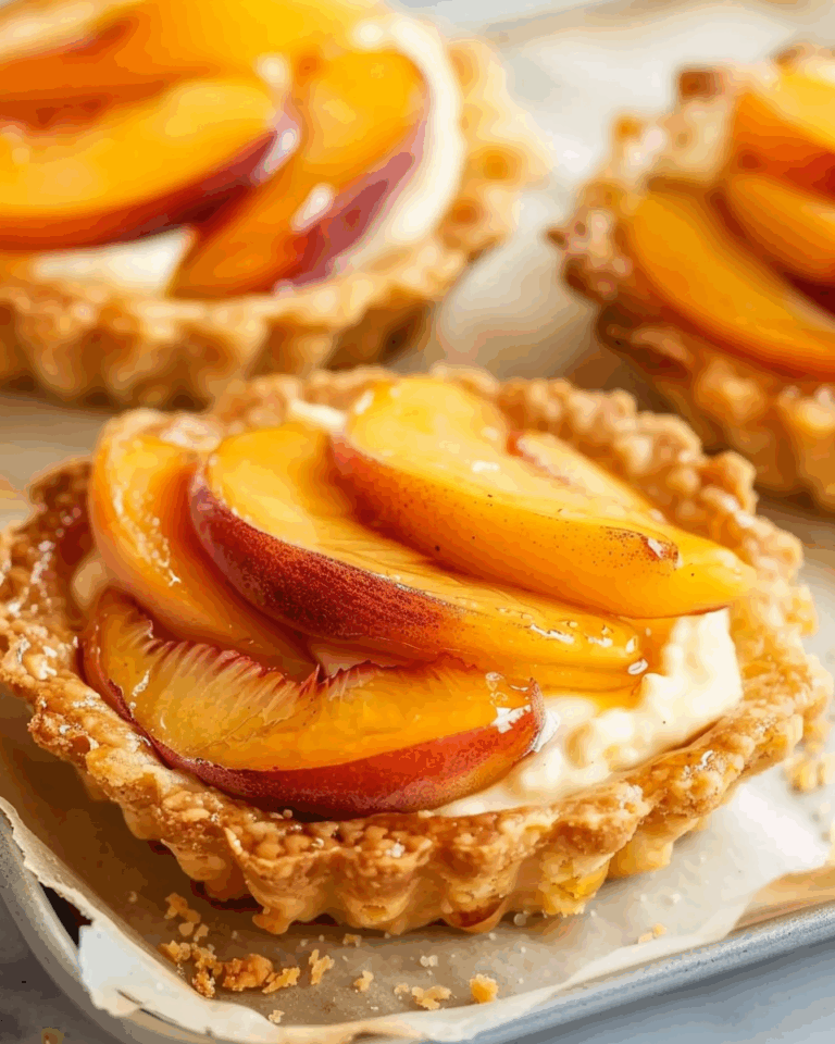 Mini Peach and Cream Cheese Tarts