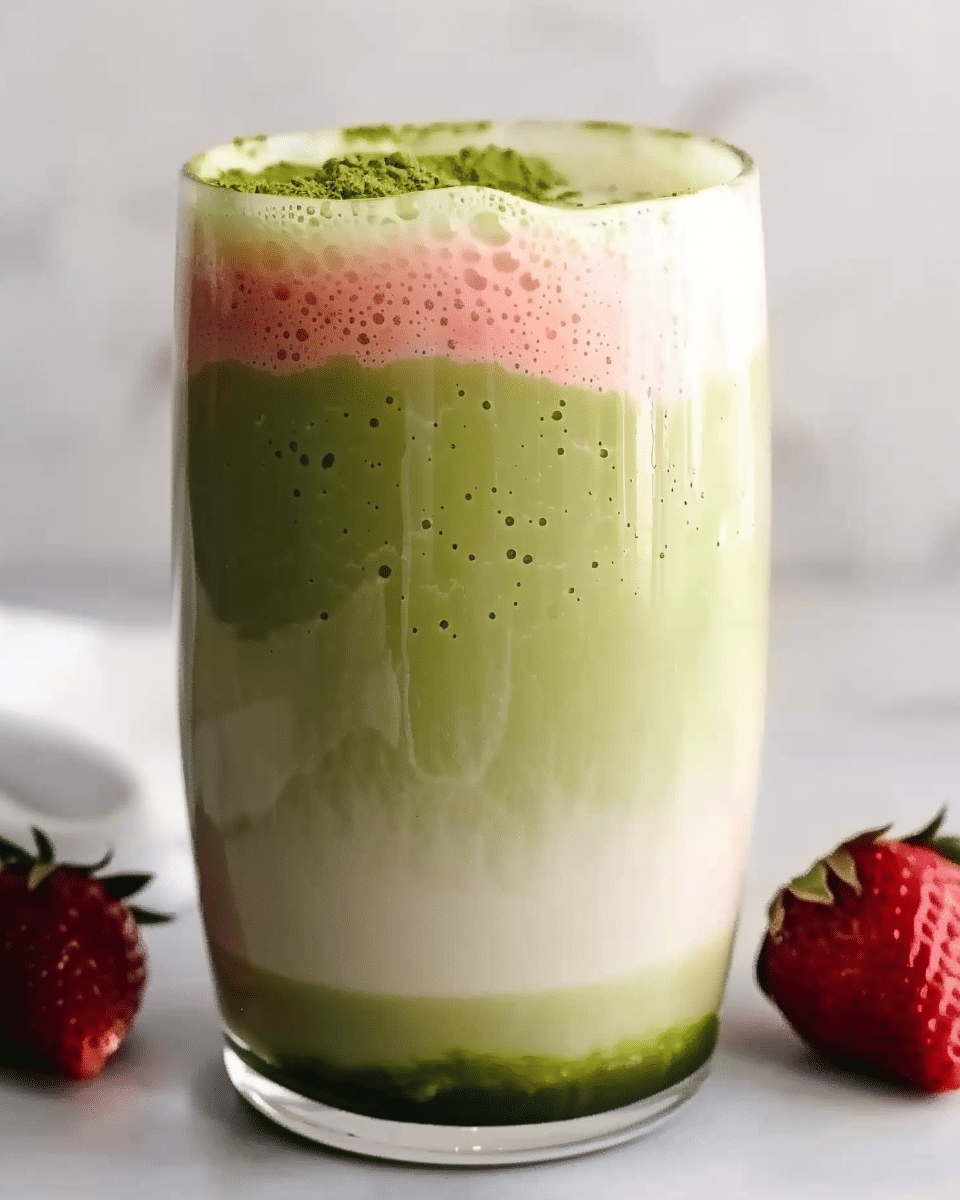 Strawberry Matcha Latte