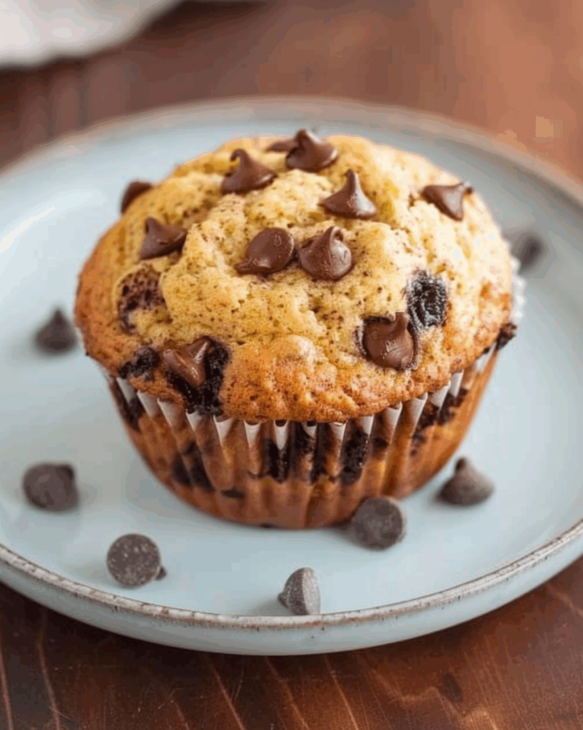 Easy Banana Chocolate Chip Muffins