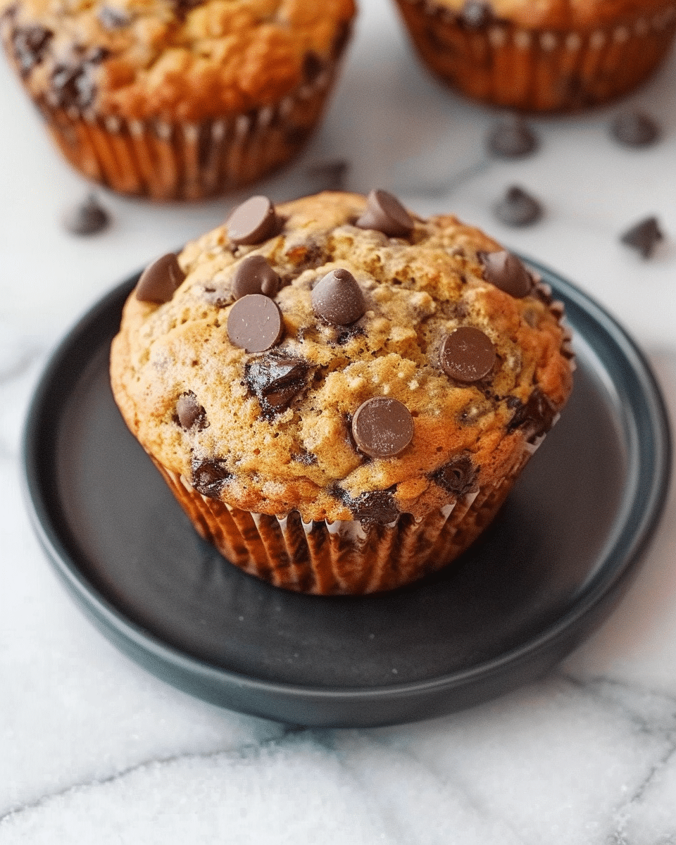 Easy Banana Chocolate Chip Muffins