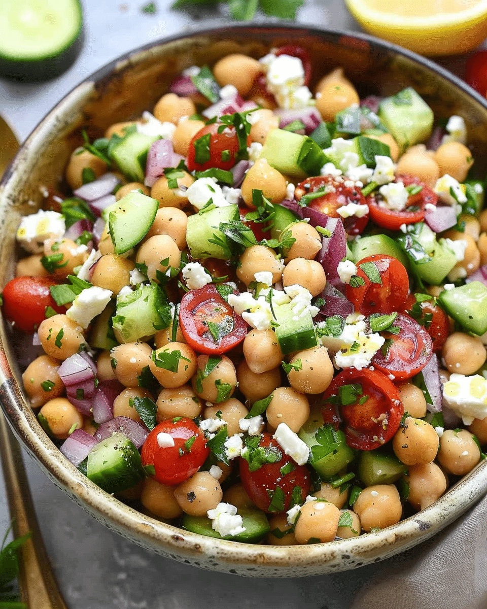Mediterranean Chickpea Salad