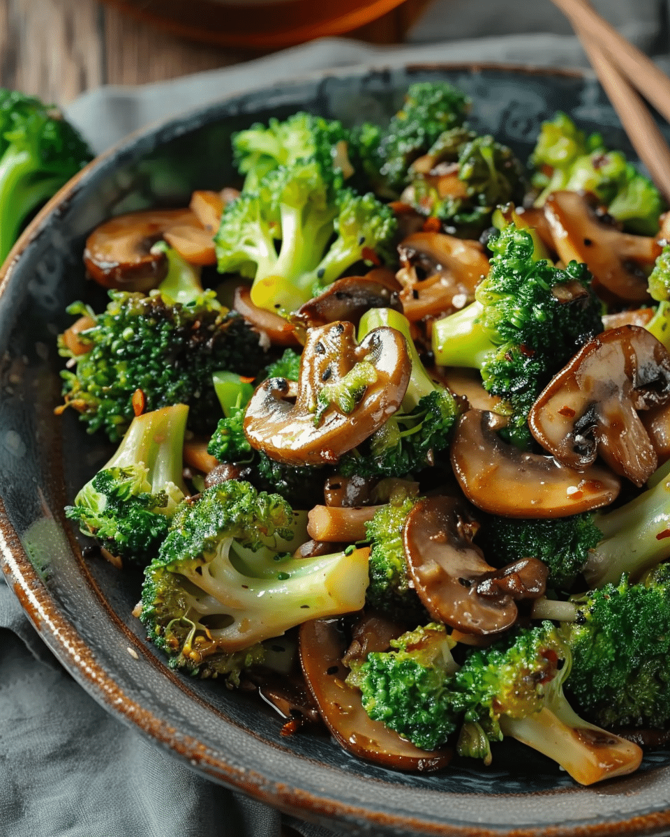 Broccoli and Mushroom Stir Fry