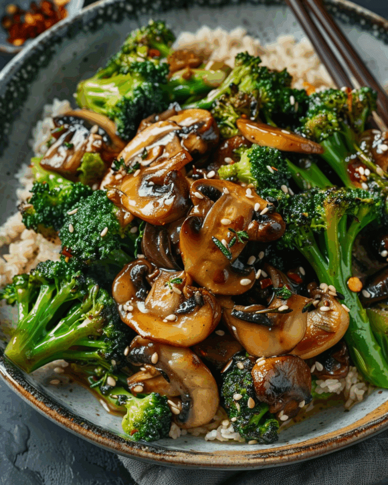 Broccoli and Mushroom Stir Fry