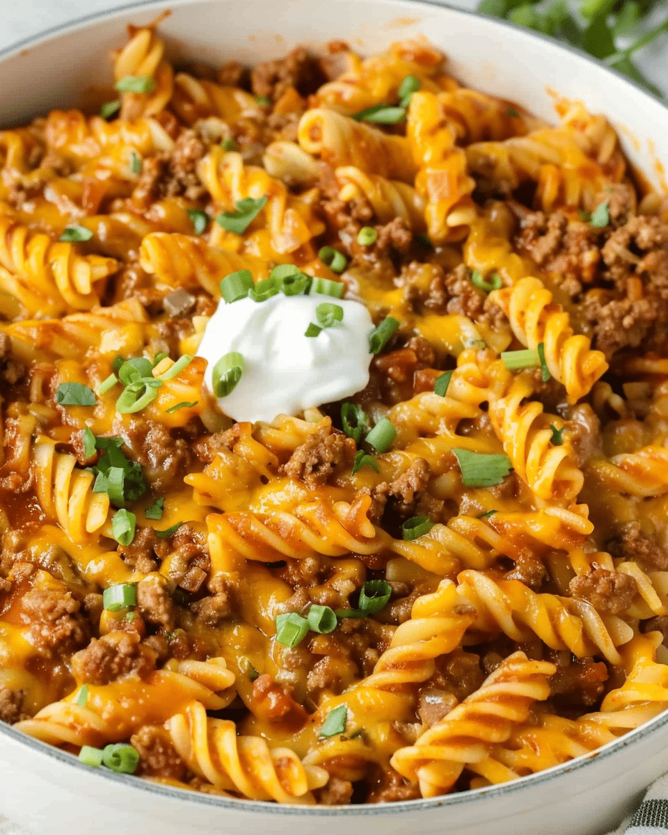 Easy Enchilada Pasta