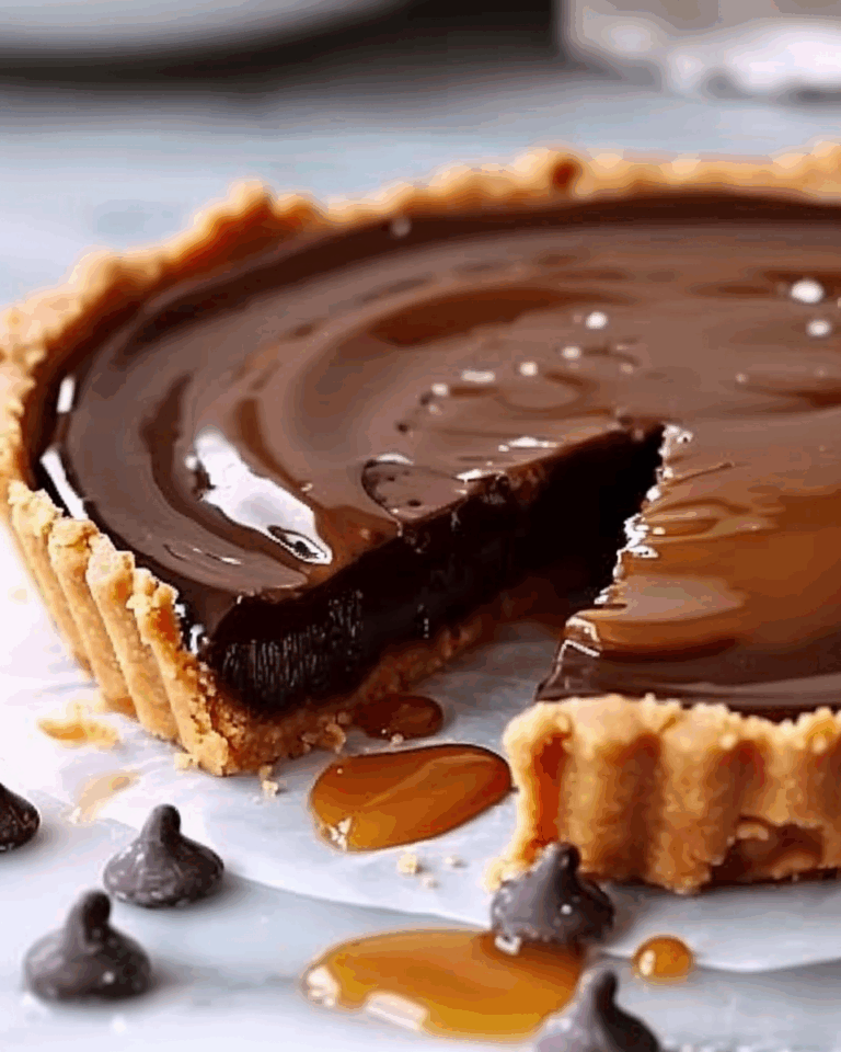 Salted Caramel Chocolate Tart