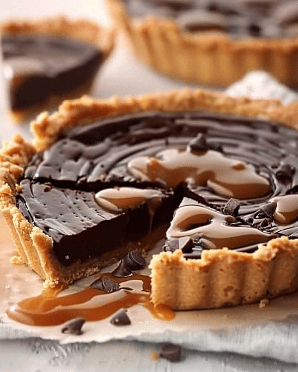 Salted Caramel Chocolate Tart