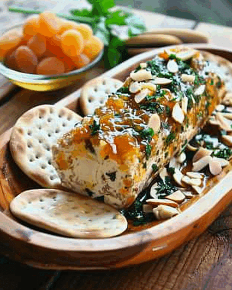 Honey Apricot and Almond Goat Cheese Spread