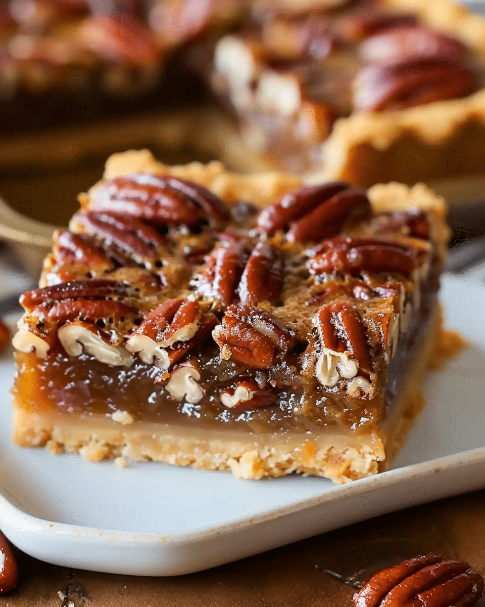Lazy Girl Pecan Pie Bars