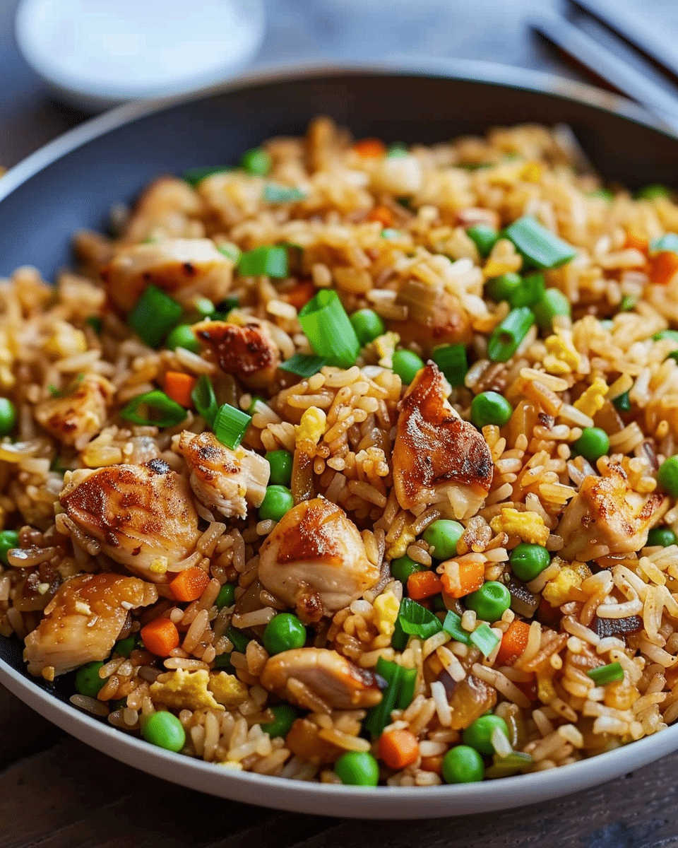 Savory Japanese BBQ Chicken Fried Rice Extravaganza