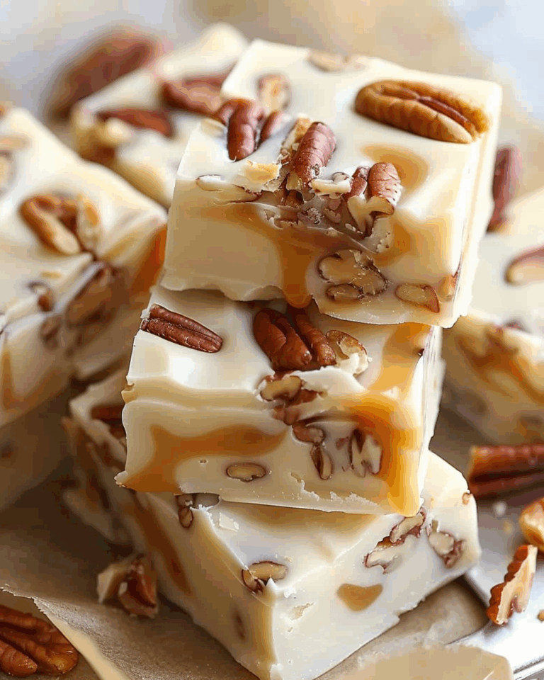 White Chocolate Caramel Pecan Fudge