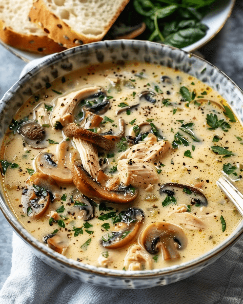 Rotisserie Chicken Mushroom Soup