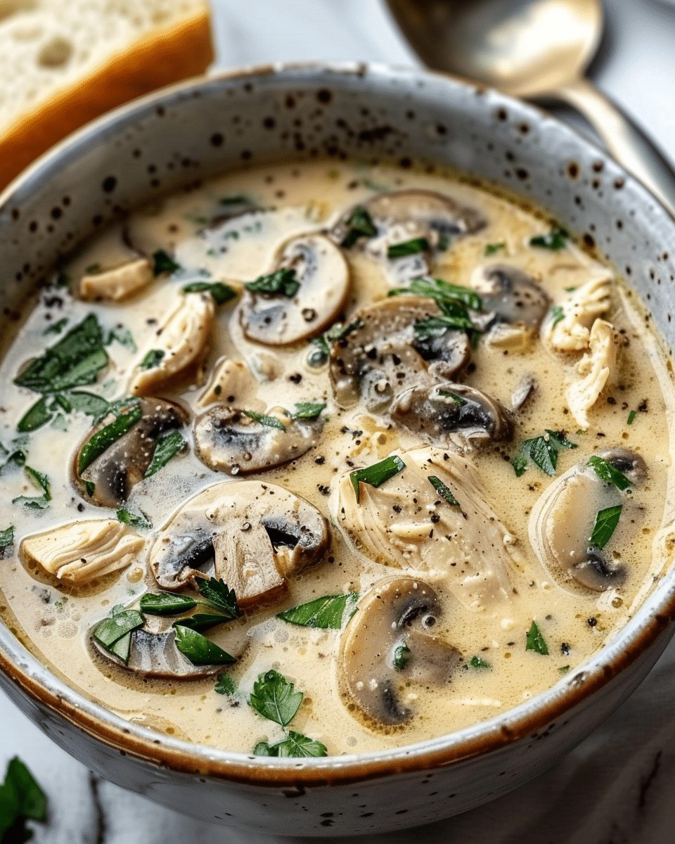 Rotisserie Chicken Mushroom Soup