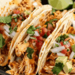 Queso Chicken Tacos