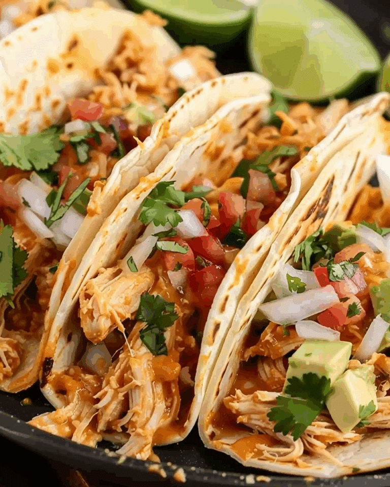 Queso Chicken Tacos
