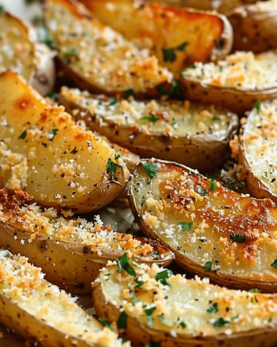 Baked Garlic Parmesan Potato Wedges