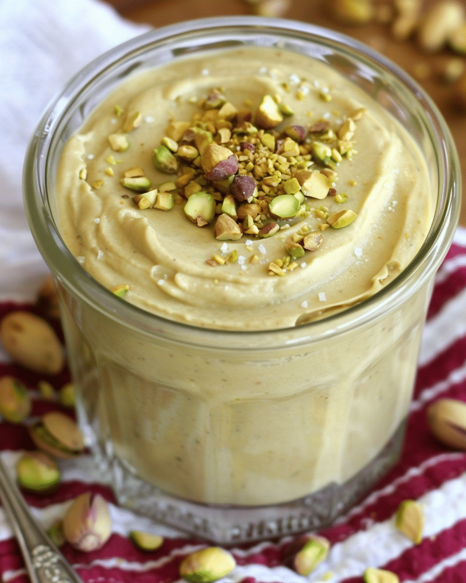 Homemade Italian Style Pistachio Cream