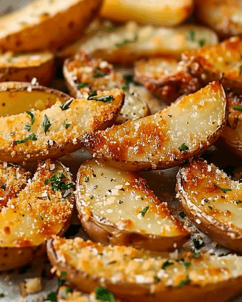 Baked Garlic Parmesan Potato Wedges