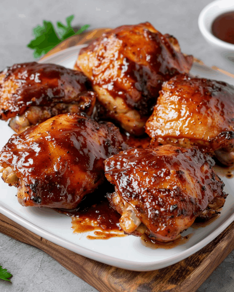 Air Fryer Boneless BBQ Chicken Thighs