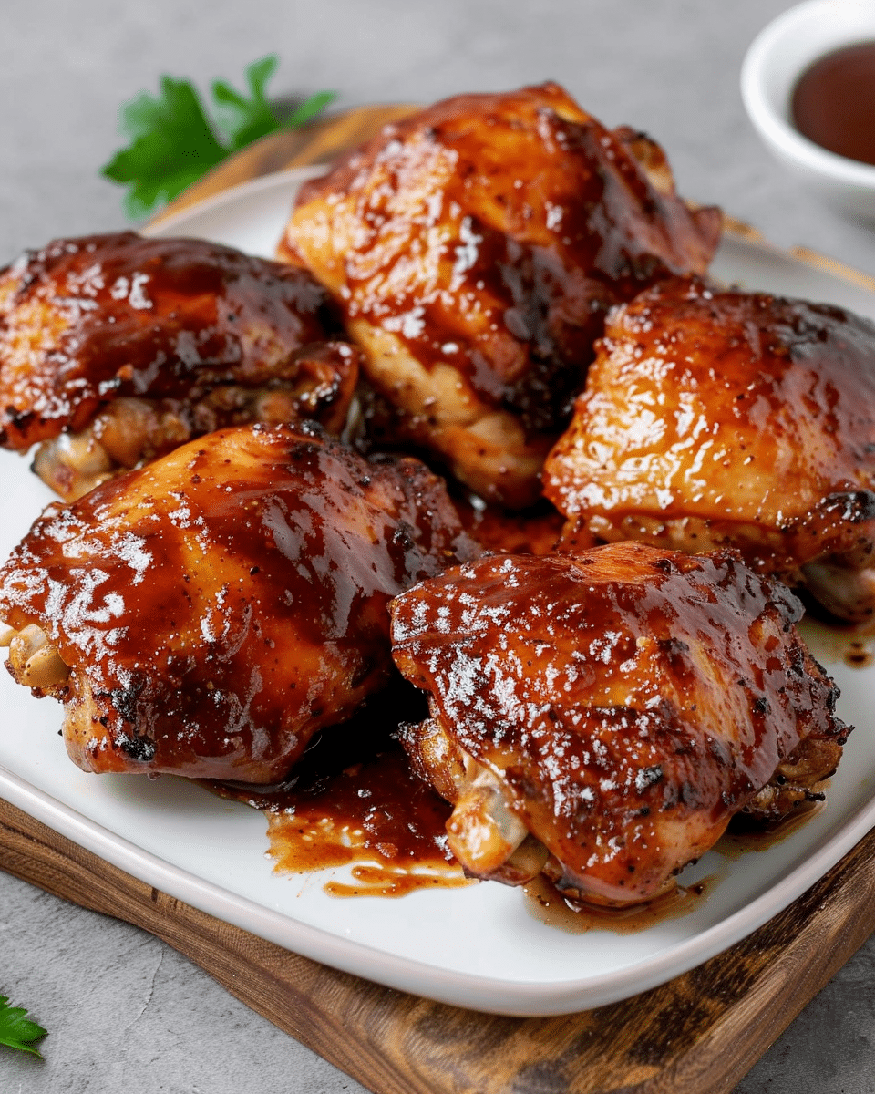 Air Fryer Boneless BBQ Chicken Thighs