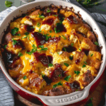 BBQ Chicken and Apple Bread Puring