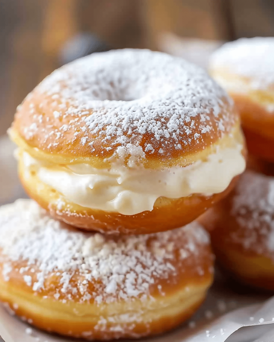 Bavarian Cream Donuts