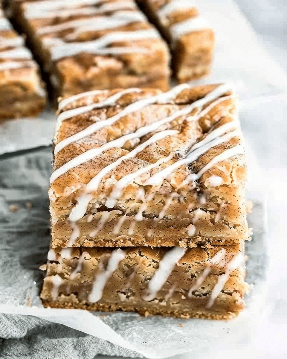 Cinnamon Roll Blondies