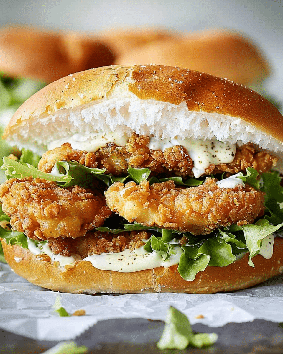 Crispy Chicken Caesar Sandwich