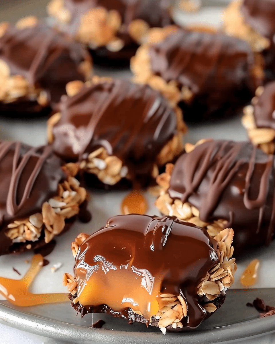 Easy No-Bake Samoa Cookies