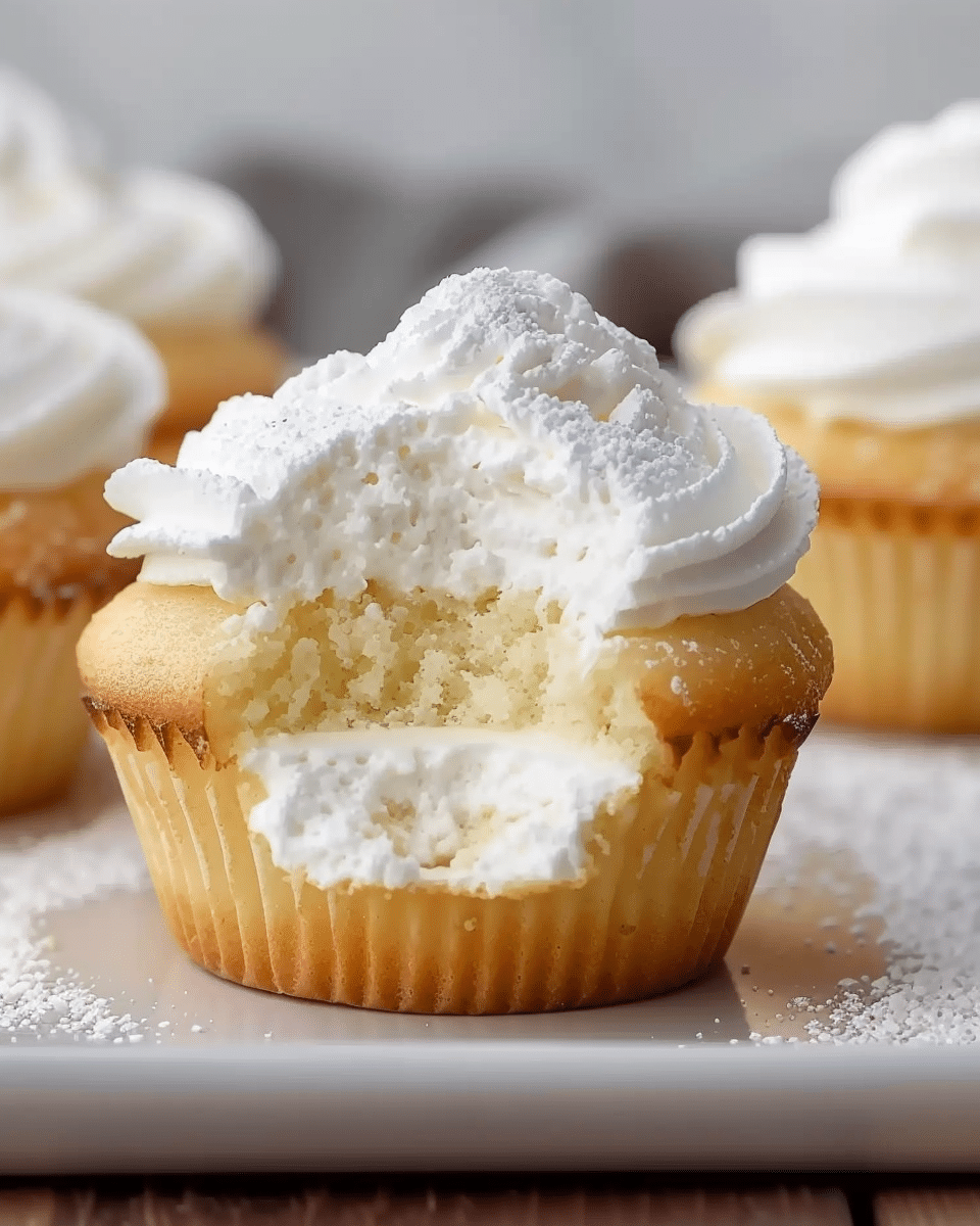 Fluffy Japanese Cotton Cheesecake Cupcakes