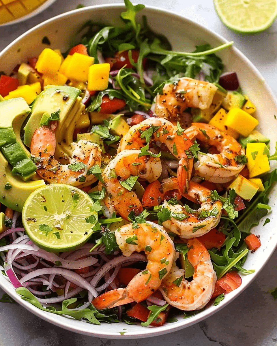 Prawn Mango Avocado Summer Salad