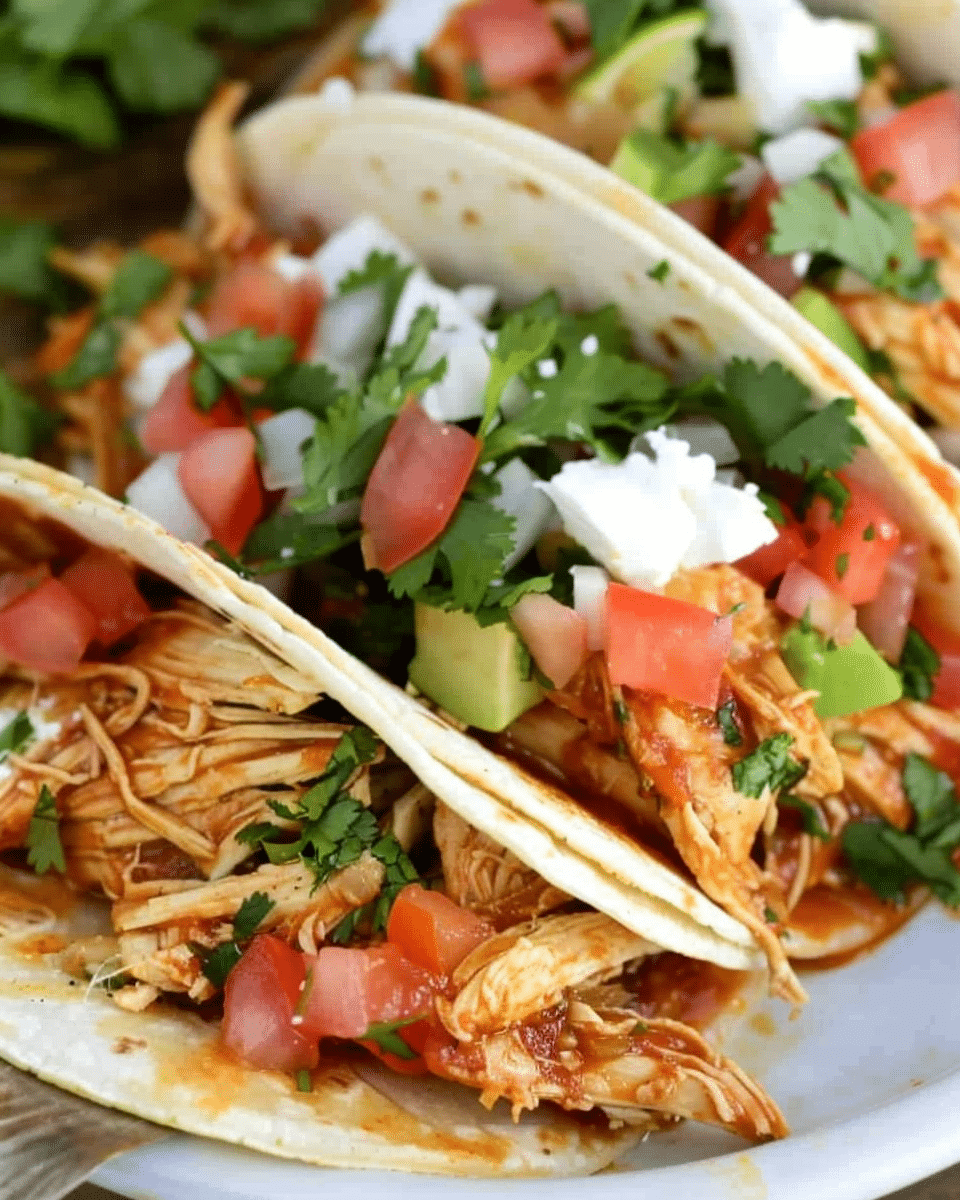 Slow Cooker Chicken Tacos