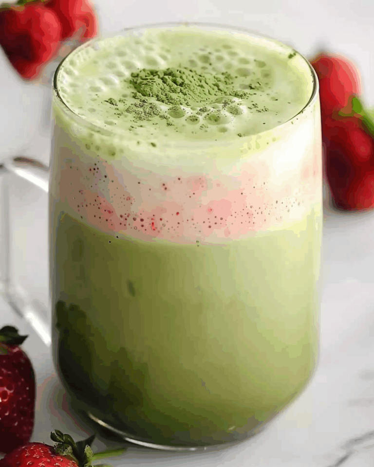 Strawberry Matcha Latte