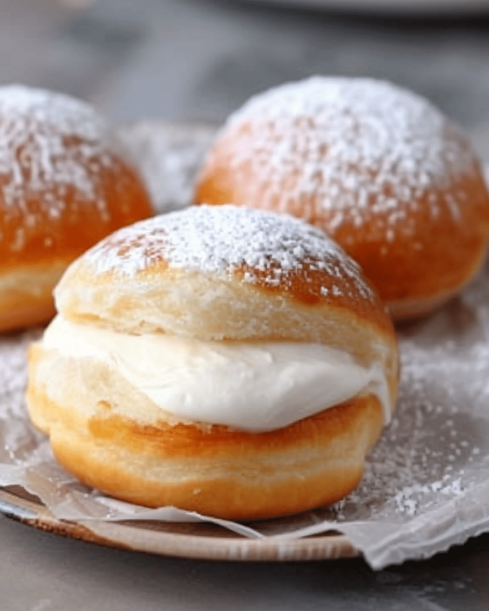 Korean Milk Cream Donut Recipe