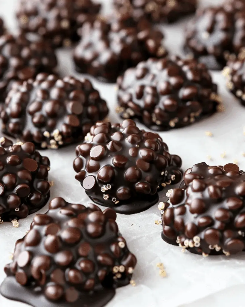 3-Ingredient Dark Chocolate Quinoa Crisps Recipe