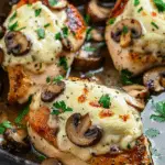 Cheesy Garlic Butter Mushroom Stuffed Chicken Recipe
