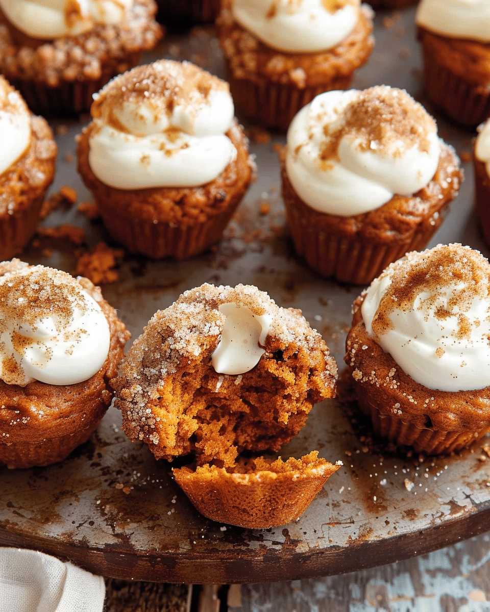 Pumpkin Muffins with Maple Cream Cheese Filling