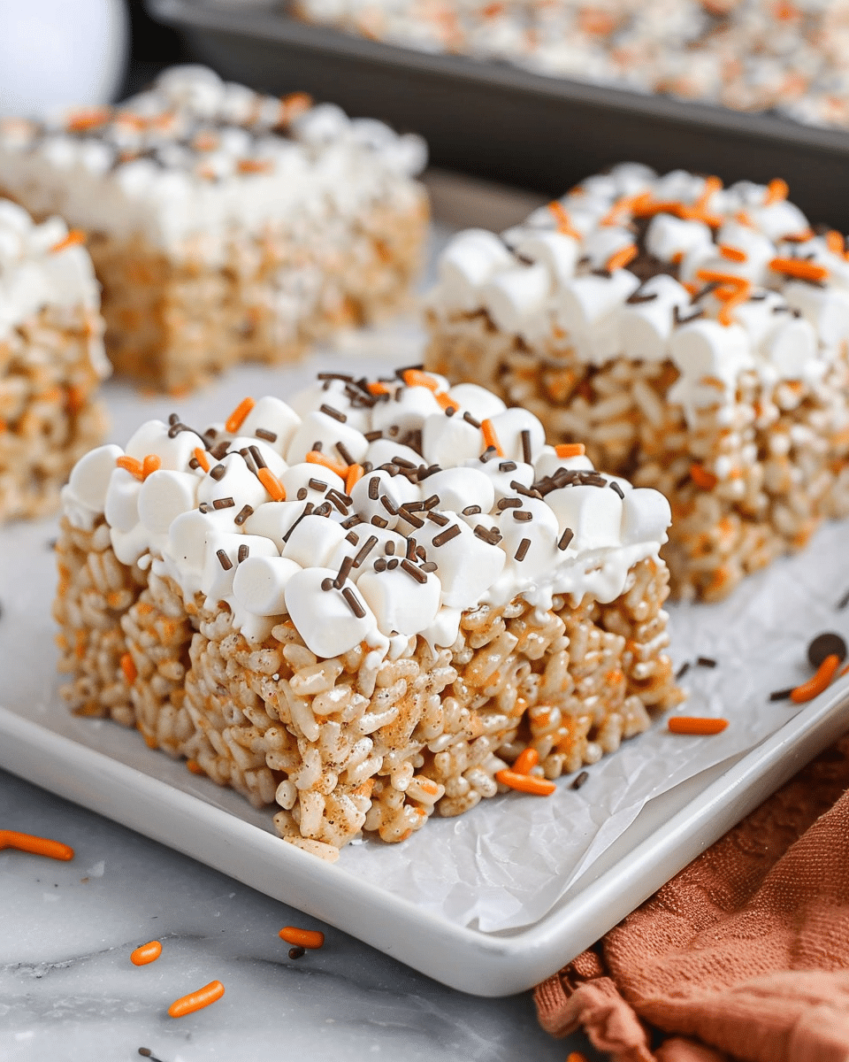 Pumpkin Spice Rice Krispie Treats