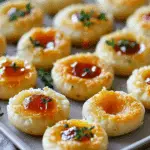Cheesy Thumbprint Appetizers with Hot Pepper Jelly