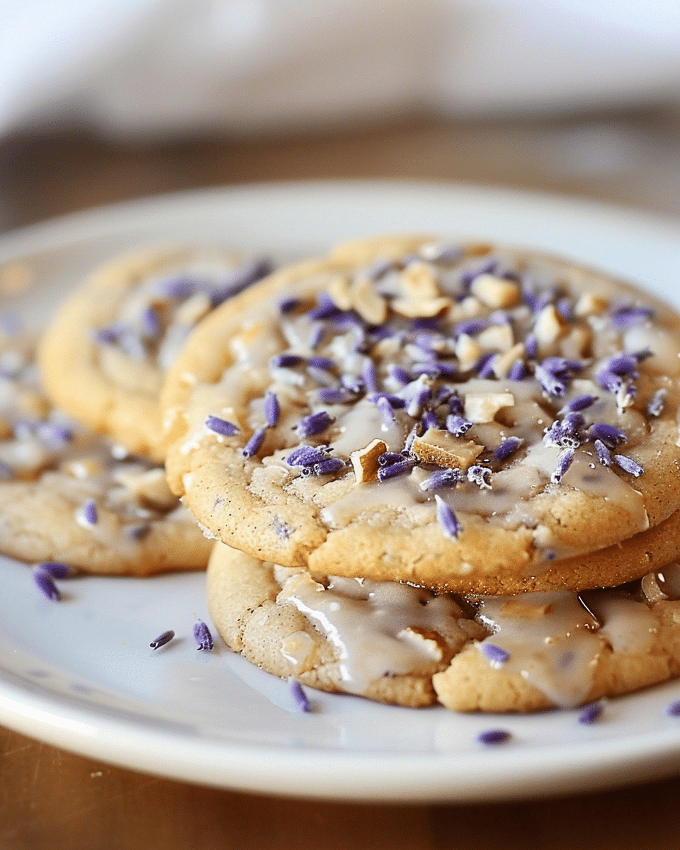 Lavender Honey Crunch Cookies