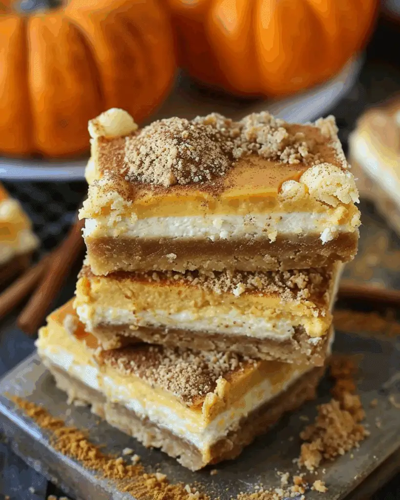 Pumpkin Cheesecake Bars