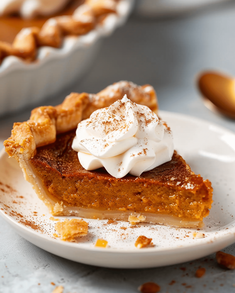 Pumpkin Pie Brûlée with Bourbon Vanilla Whipped Cream