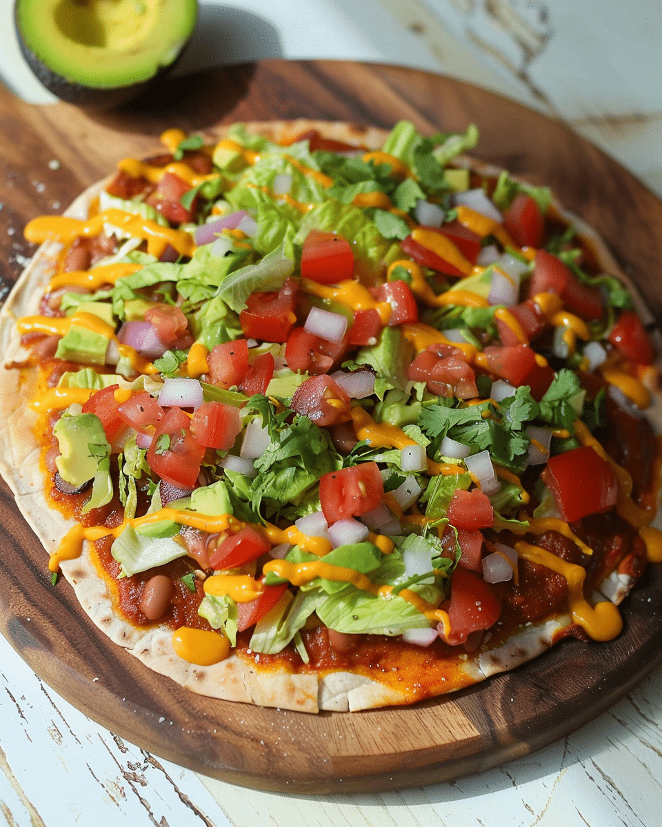 Vegan and Gluten Free Taco Pizza