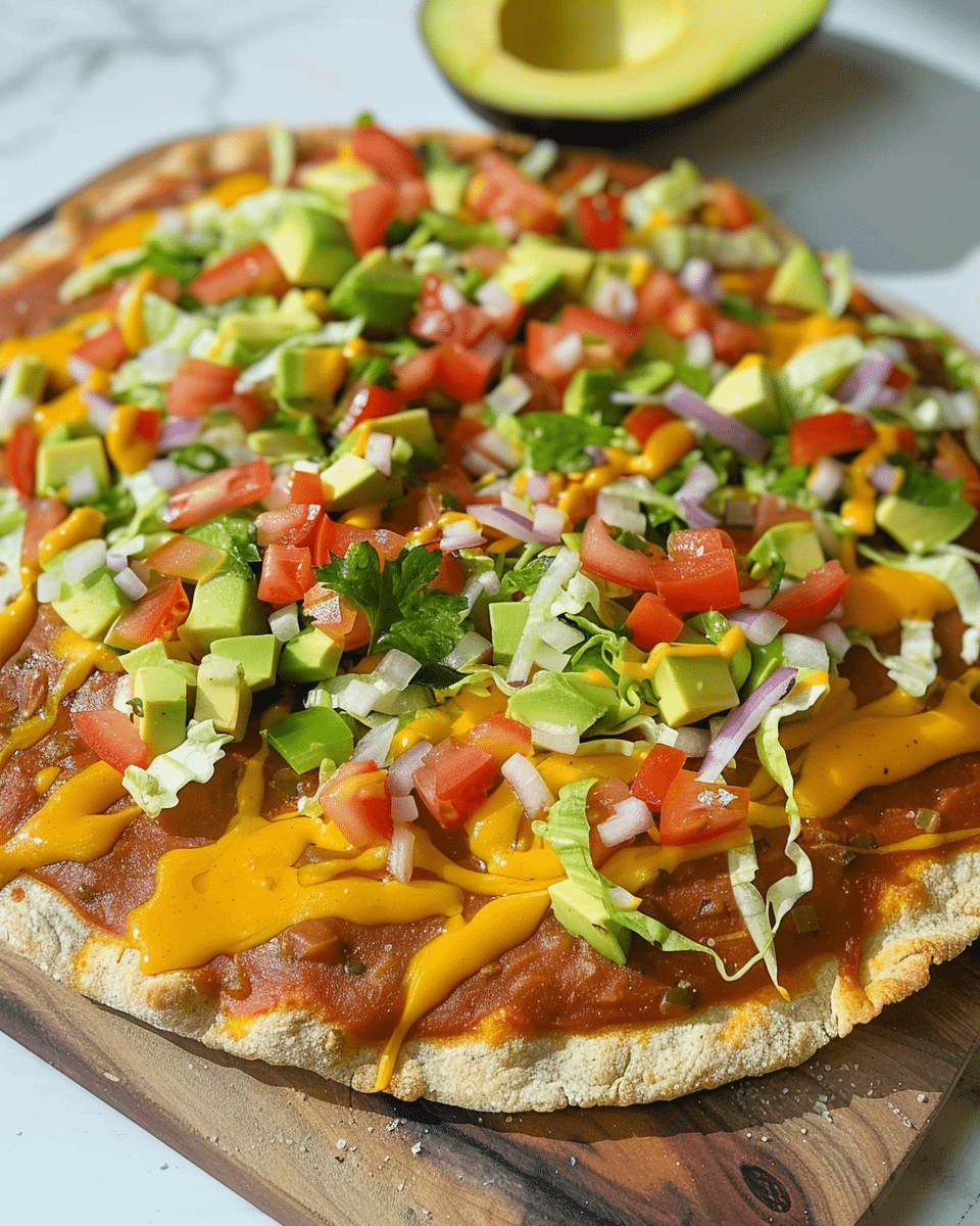 Vegan and Gluten Free Taco Pizza